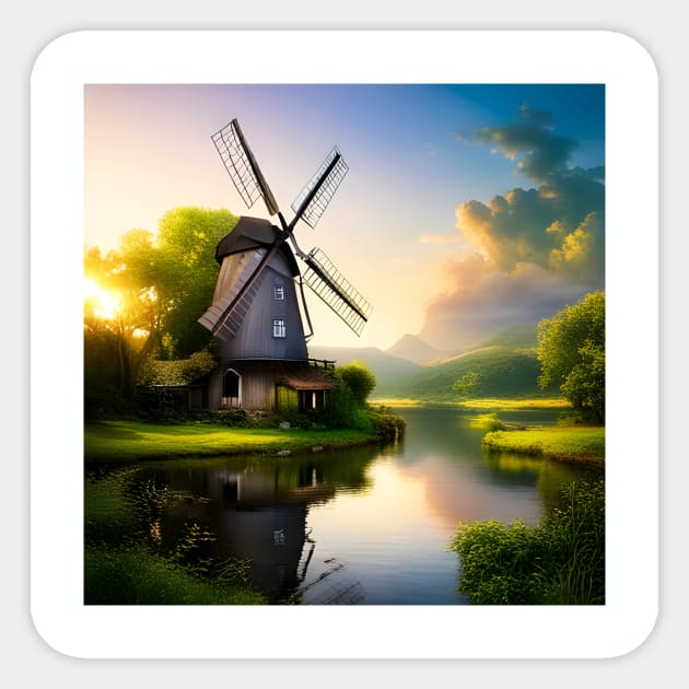 Windmill Sticker by SmartPufferFish